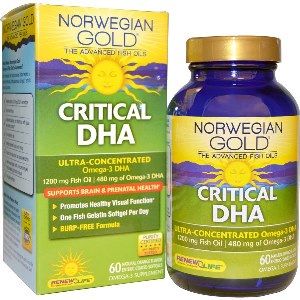 Norwegian Gold Critical DHA (60 fish gels)* Renew Life